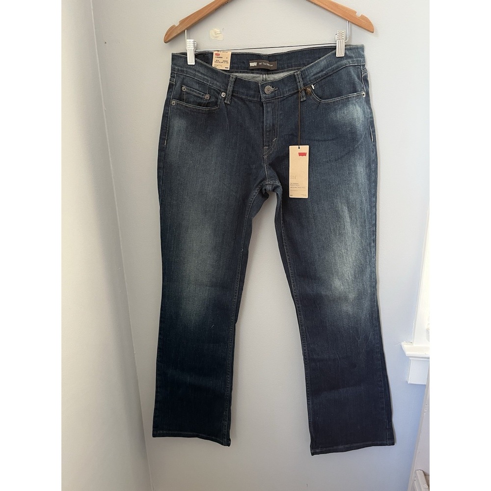 Levi's Women's 524 Too Superlow 13M/ 31 Denim‎ Jeans Boots Boot Cut Medium Wash